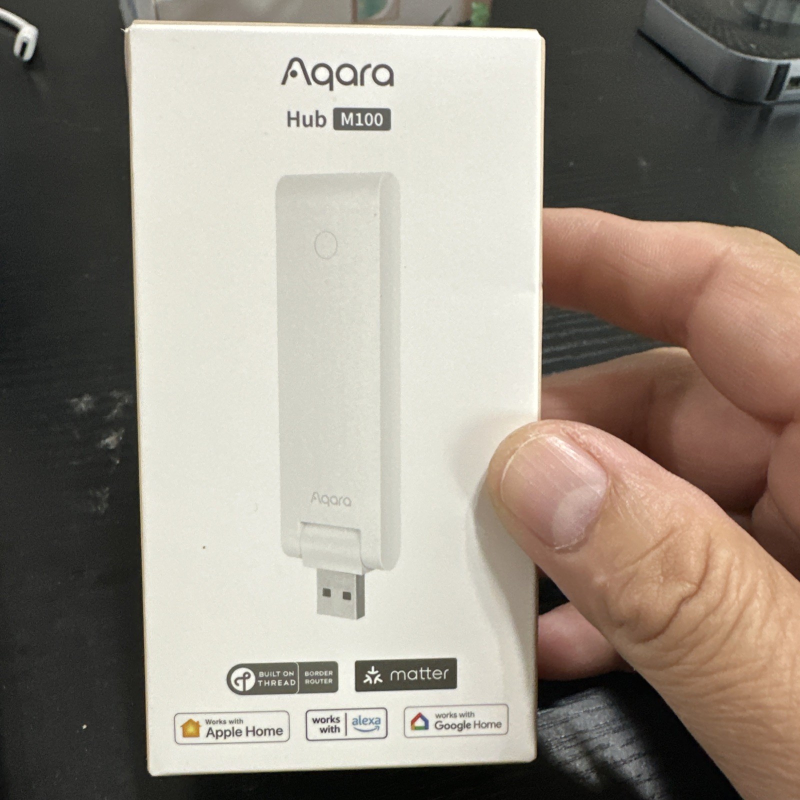 Aqara Smart Hub M100 USB-A | Matter Thread Zigbee Hub for Apple Home Alexa Googl