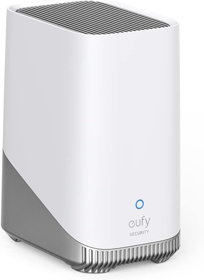 eufy Security Floodlight Outdoor Camera E340 Wired 2000 LM Wi-Fi HomeBase S380