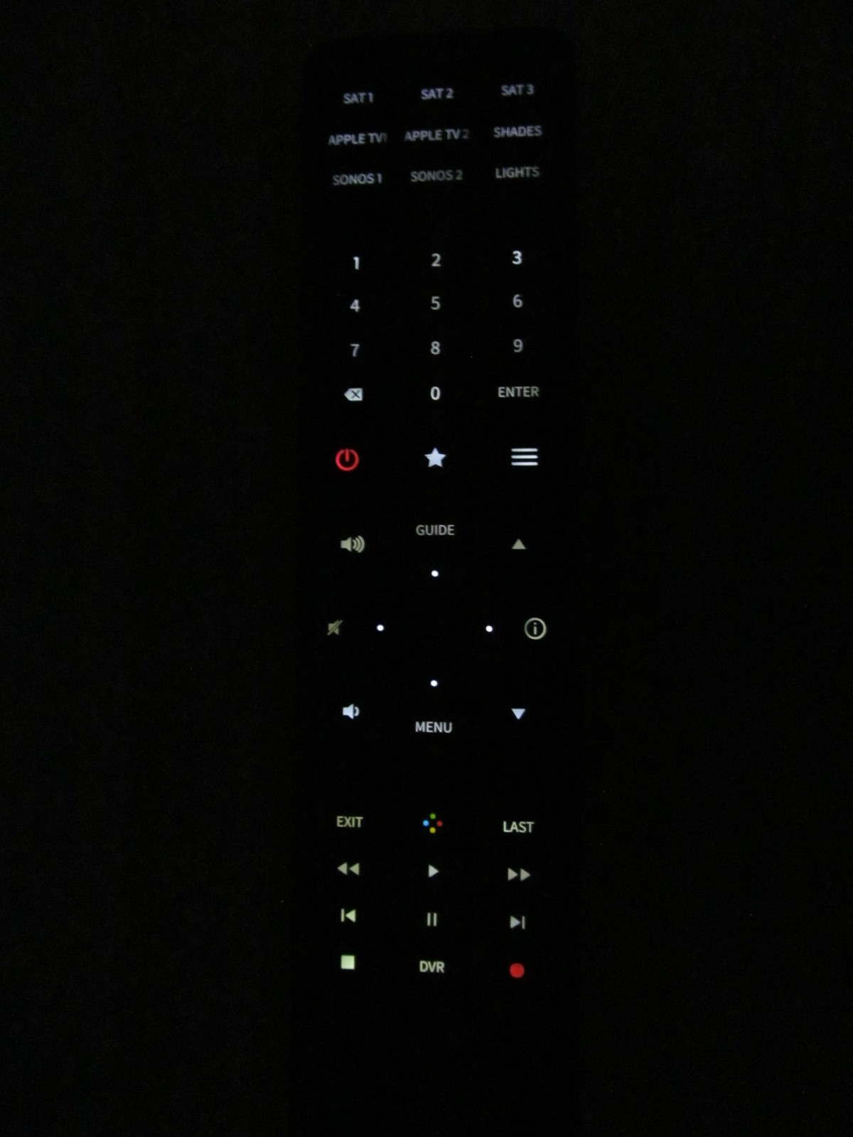Crestron HR-310 Handheld Remote Control Black (Kitchen)