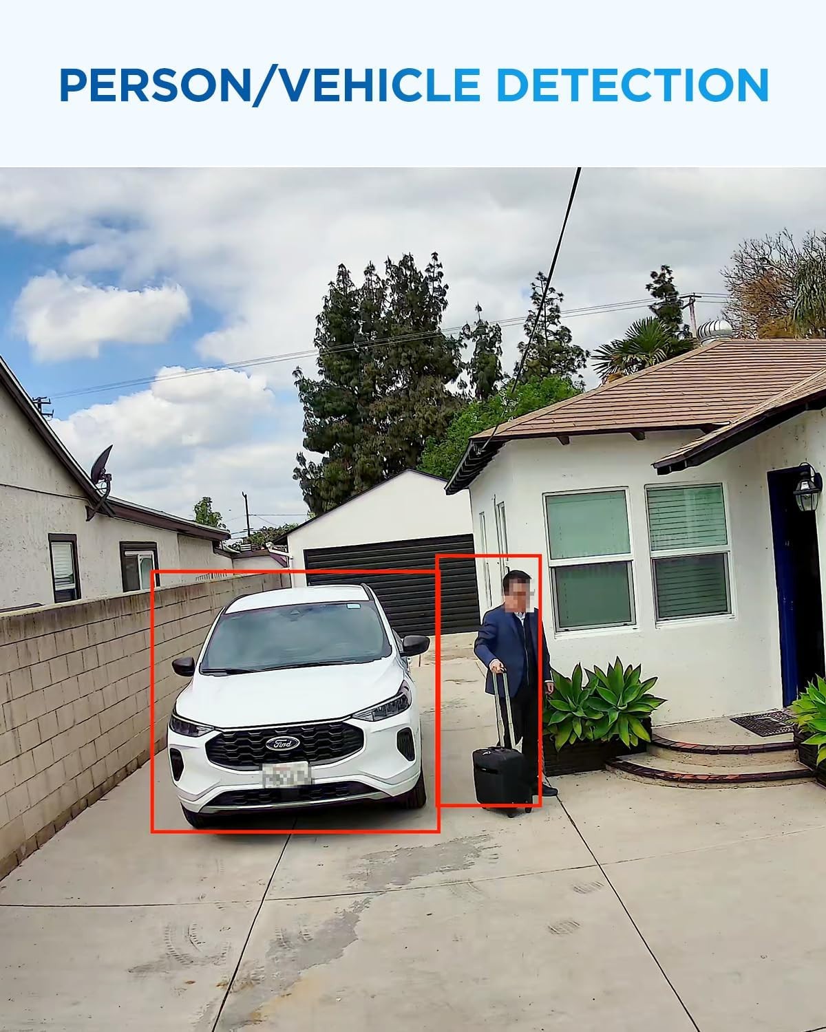 4K POE NVR Camera System 4 8MP Cameras Outdoor Security, human/car detection