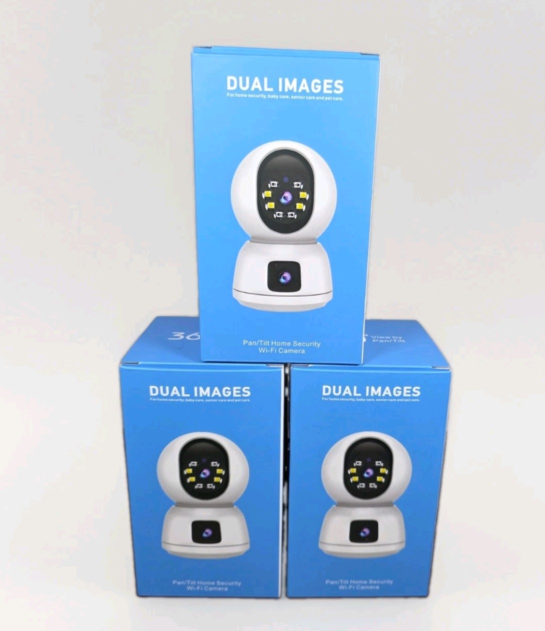 Indoor Wifi Security Cameras – Set of 3 – Wireless, Control from Smartphone