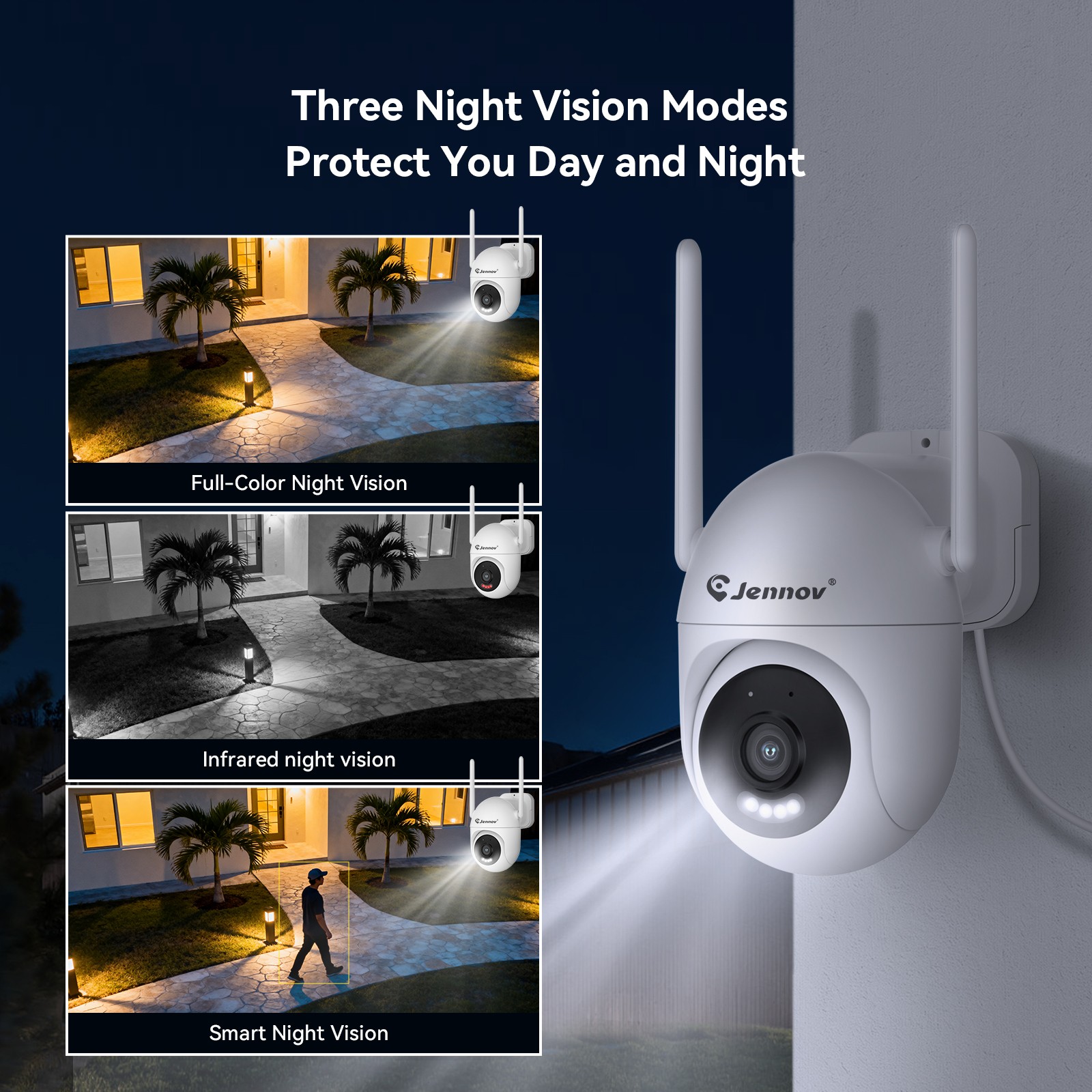 5MP Wifi Security Camera System Outdoor Wireless 10CH NVR,1TB HDD EseeCloud APP