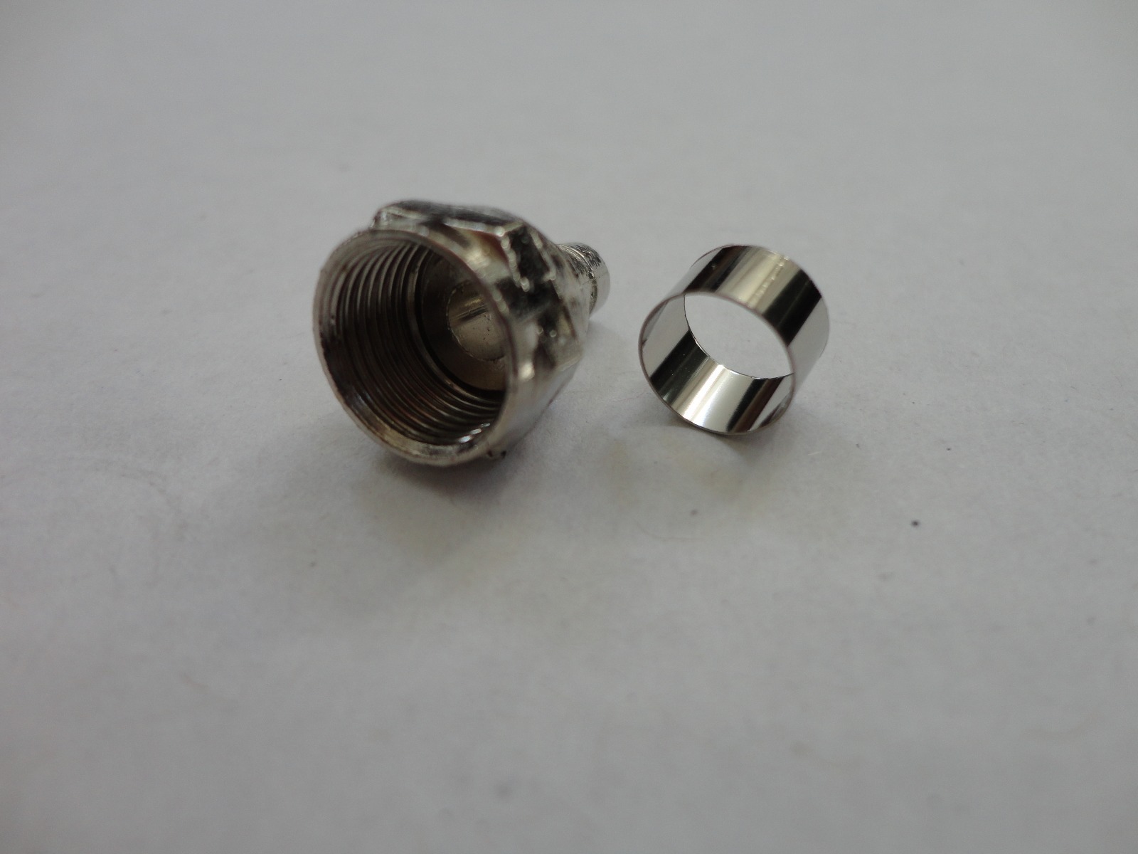 10 Pack – F-Type Connector with Crimp on Ring RG59U Coaxial Adapter Plugs