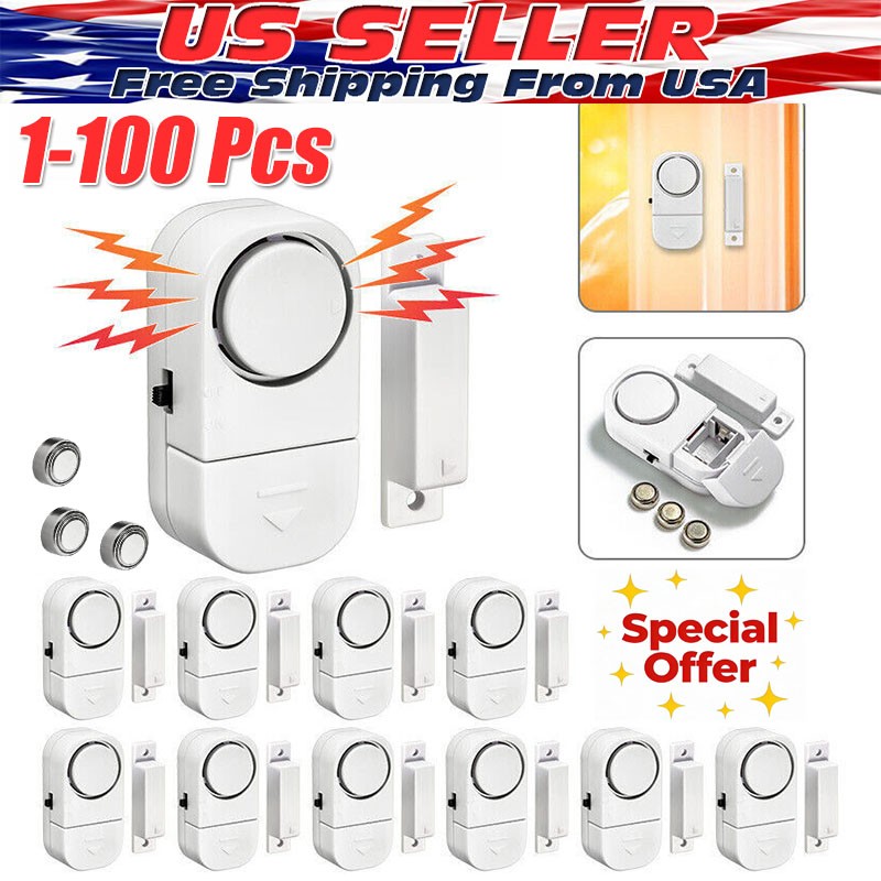 Wireless Home Window Door Burglar Security Alarm System Magnetic Sensor lot