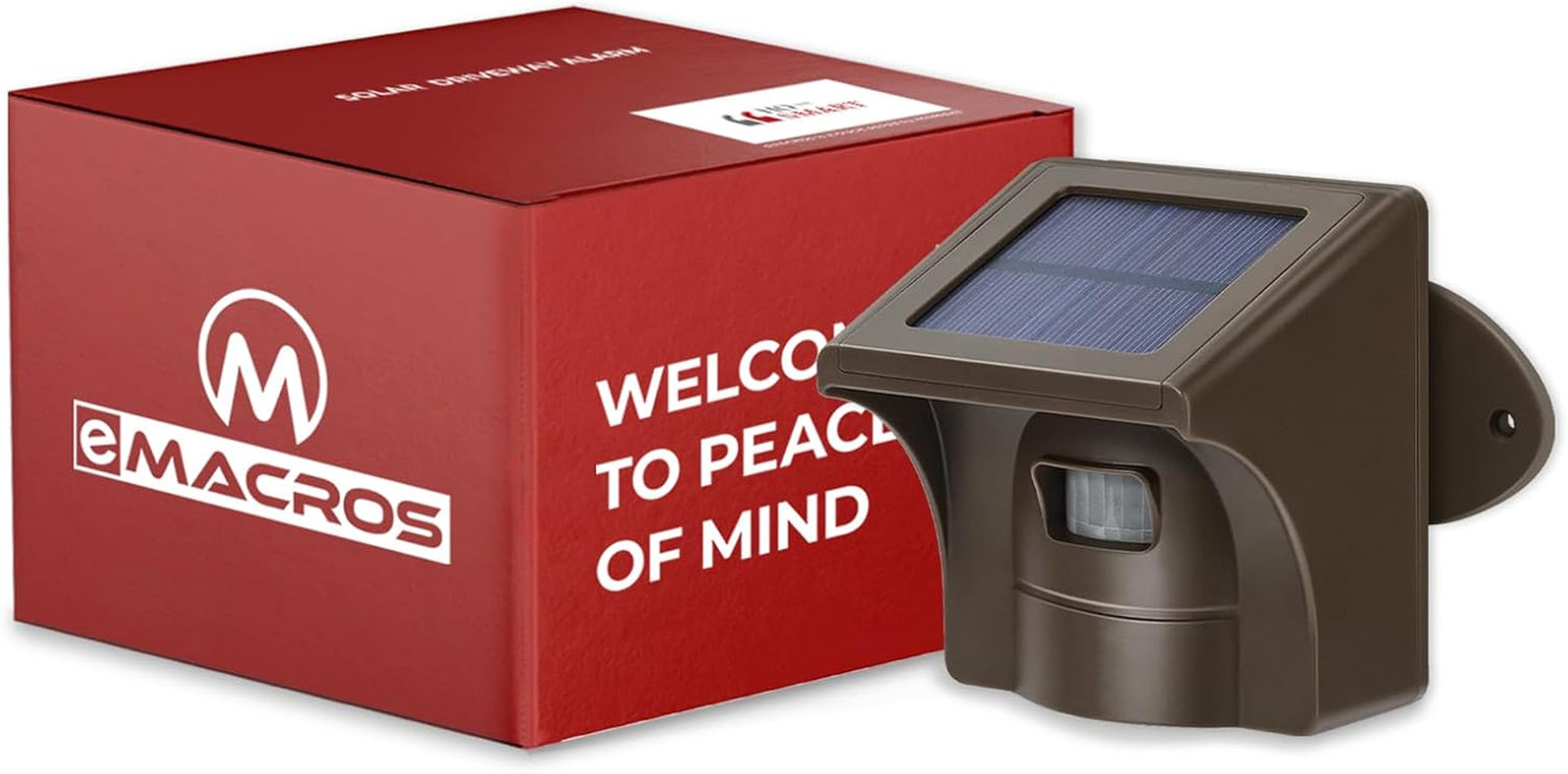 Solar Wireless Driveway Alarm — 1/2 Mile Long Range Motion Sensor for Long Drive