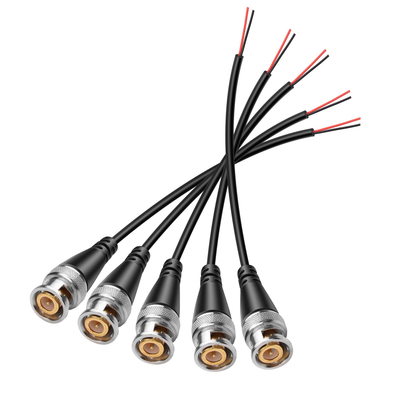 BNC Pigtail Cable Bare Wire, BNC Coaxial Extension Connector Plug with Open E…
