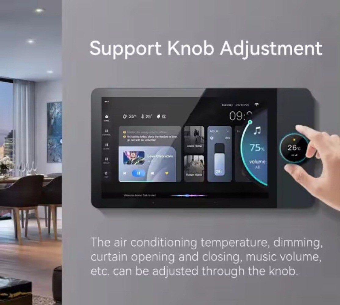 4-way Speakers Multi-functional Android 8 Inch Central Control Panel Smart Home
