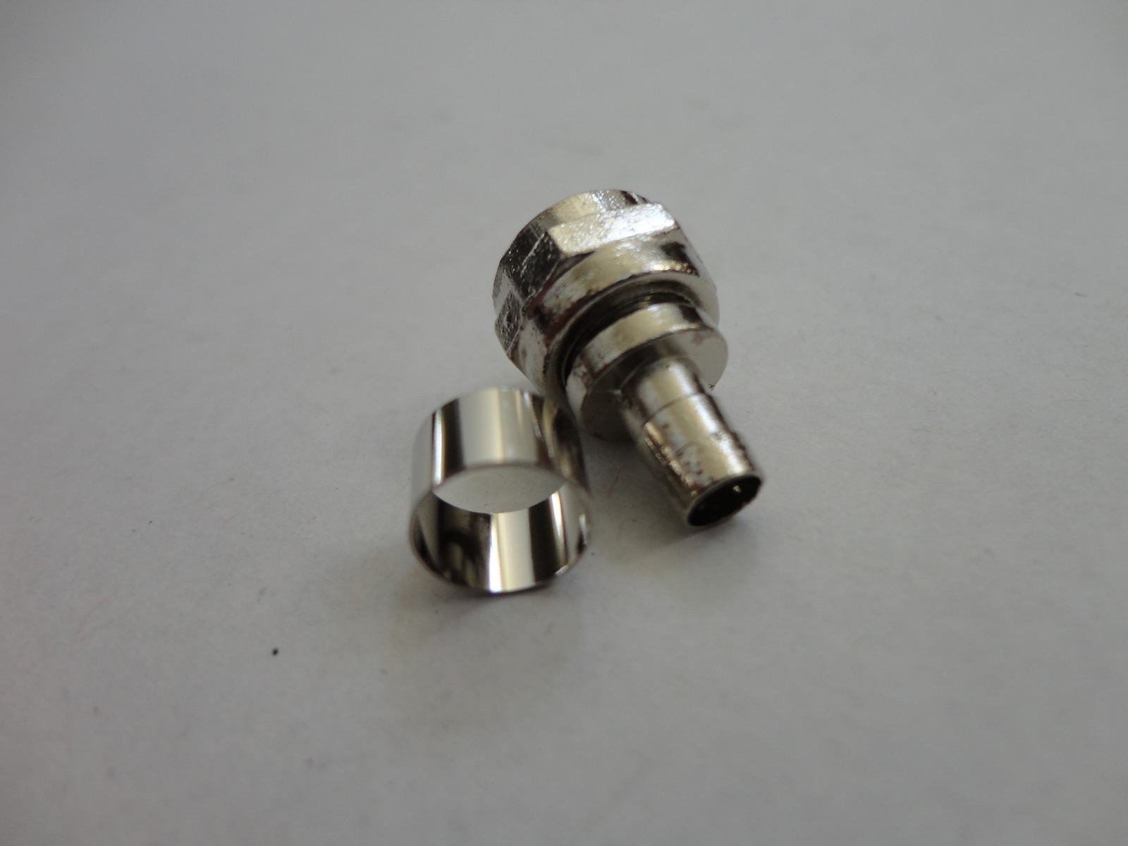 10 Pack – F-Type Connector with Crimp on Ring RG59U Coaxial Adapter Plugs