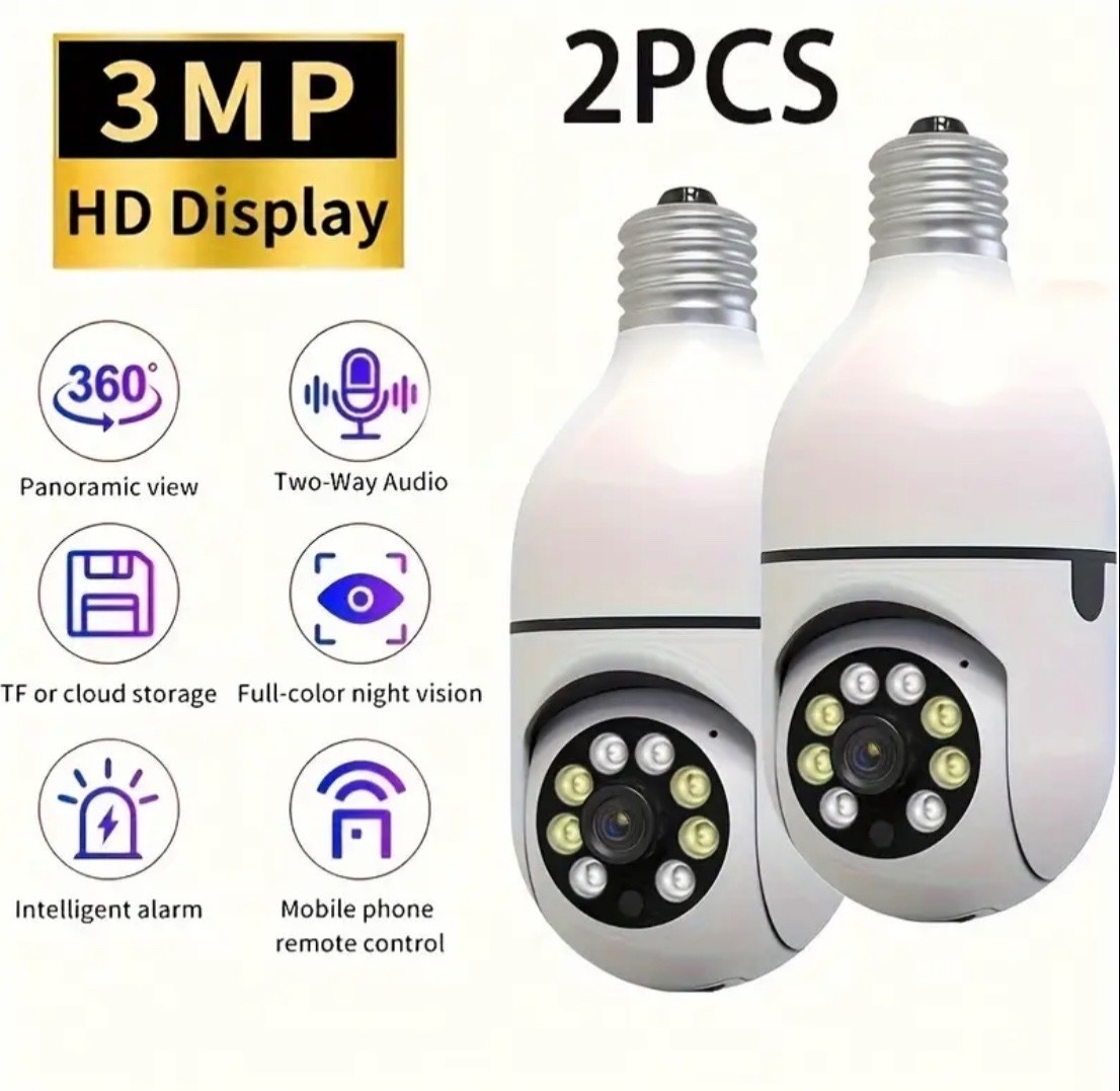 2- 3MP Huntvision AI Intelligent Wifi Cameras W/Instant Alert, Real Time Monitor