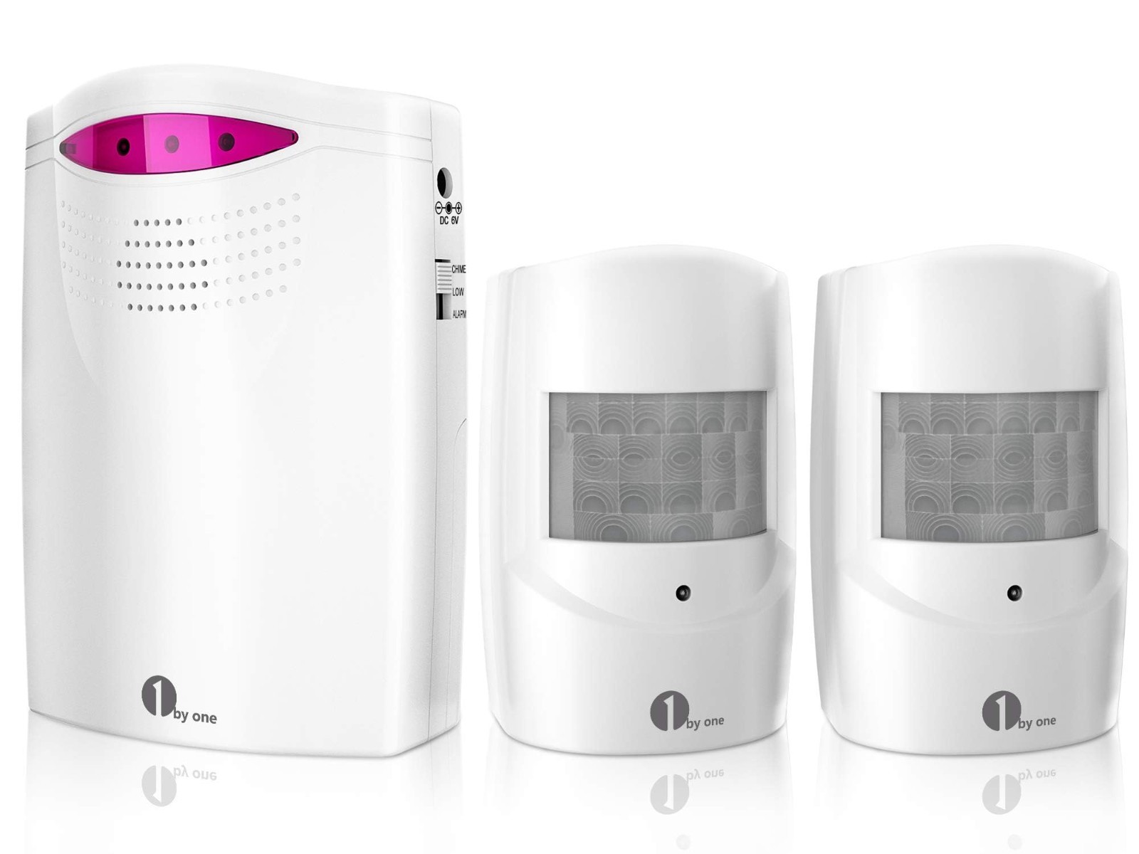 Wireless Driveway Alarm System – 1 Receiver & 2 Infrared Sensors, 1000ft Range,
