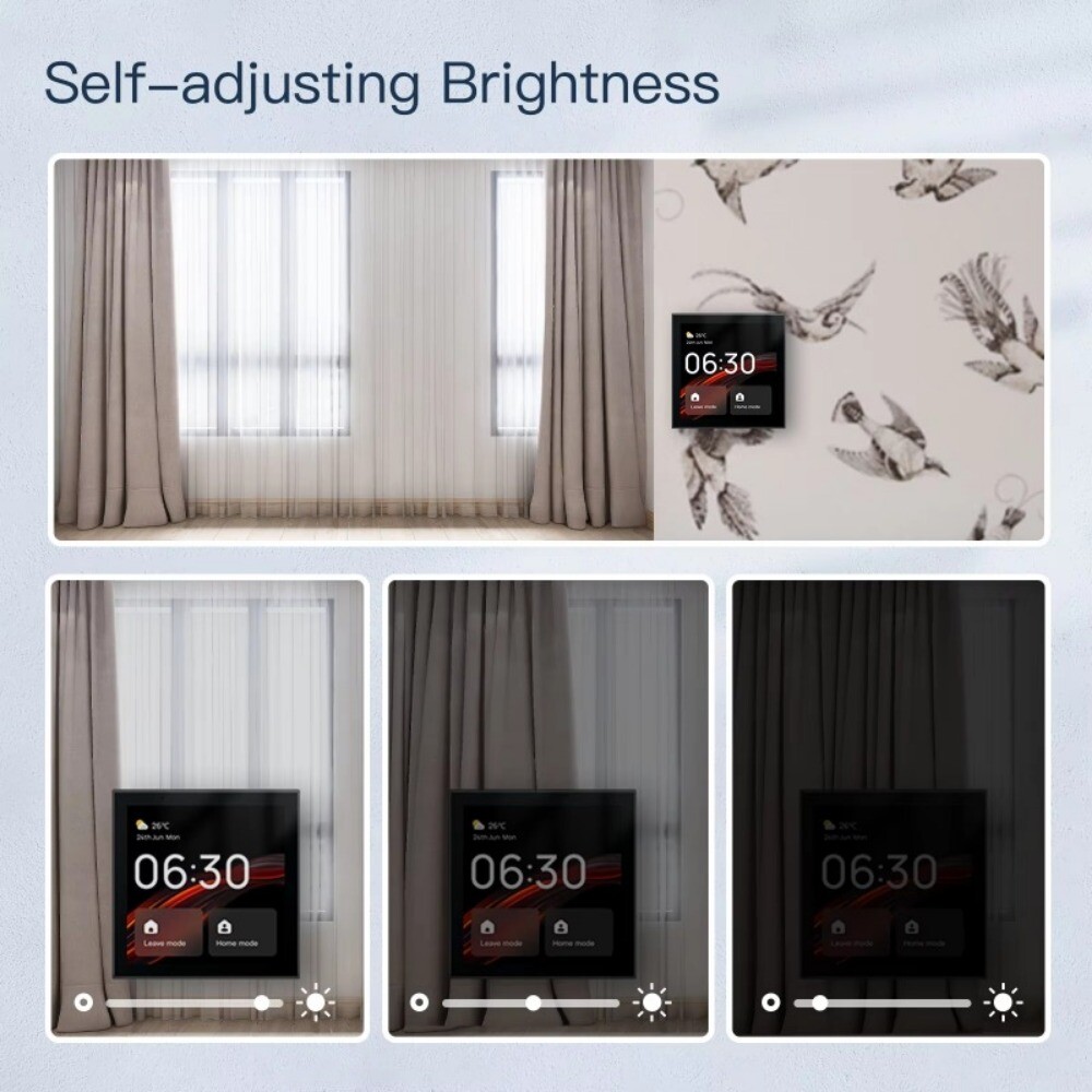 Wireless 4 inch Voice Control Smart Home Automation Control Touch Panel