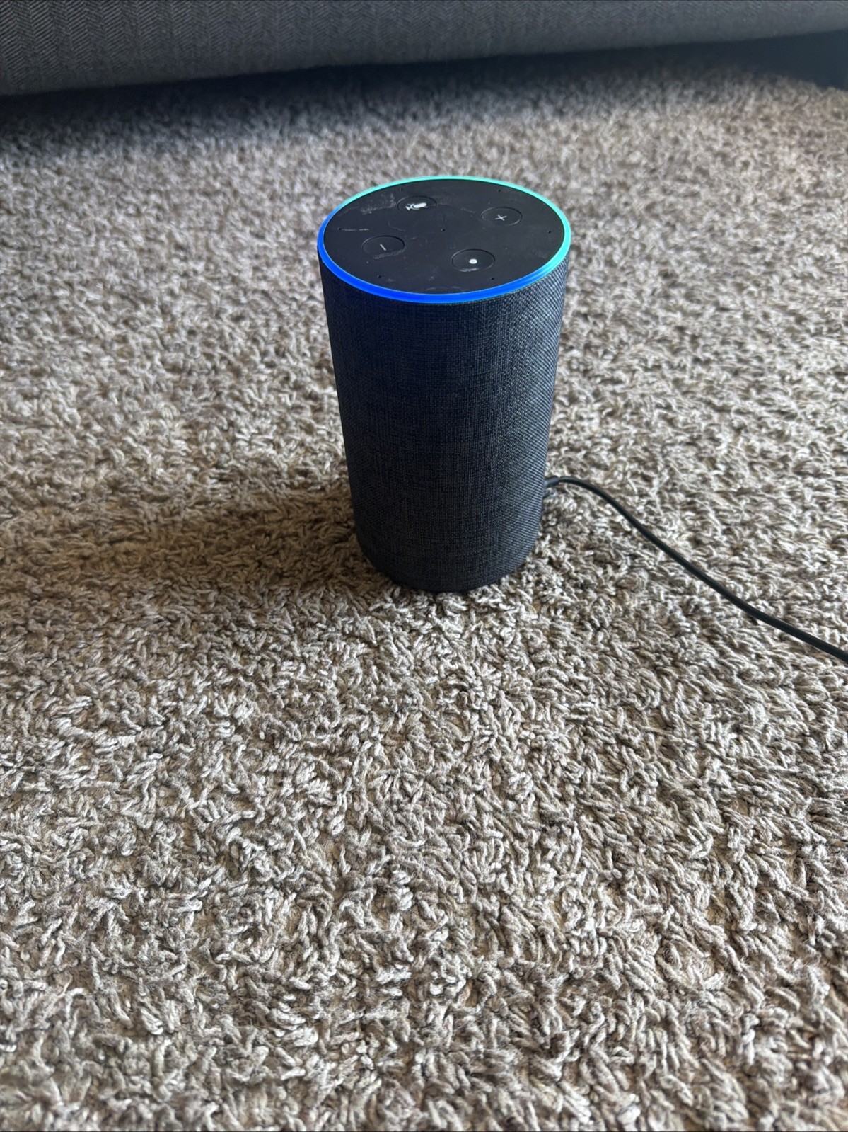 Amazon Echo 2nd Gen Smart Speaker Alexa Dolby Processing Charcoal Fabric