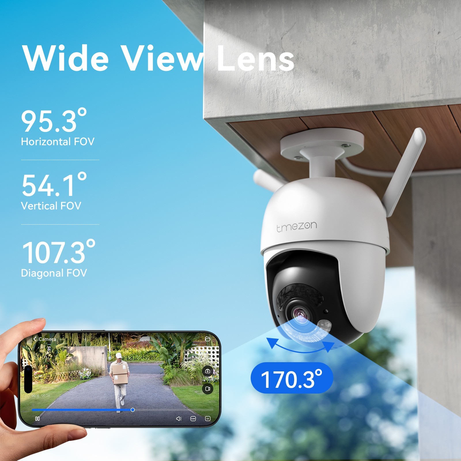 Wireless 8MP Security Camera System 10CH Wifi NVR 2-Way Audio 24/7 Recording 2TB