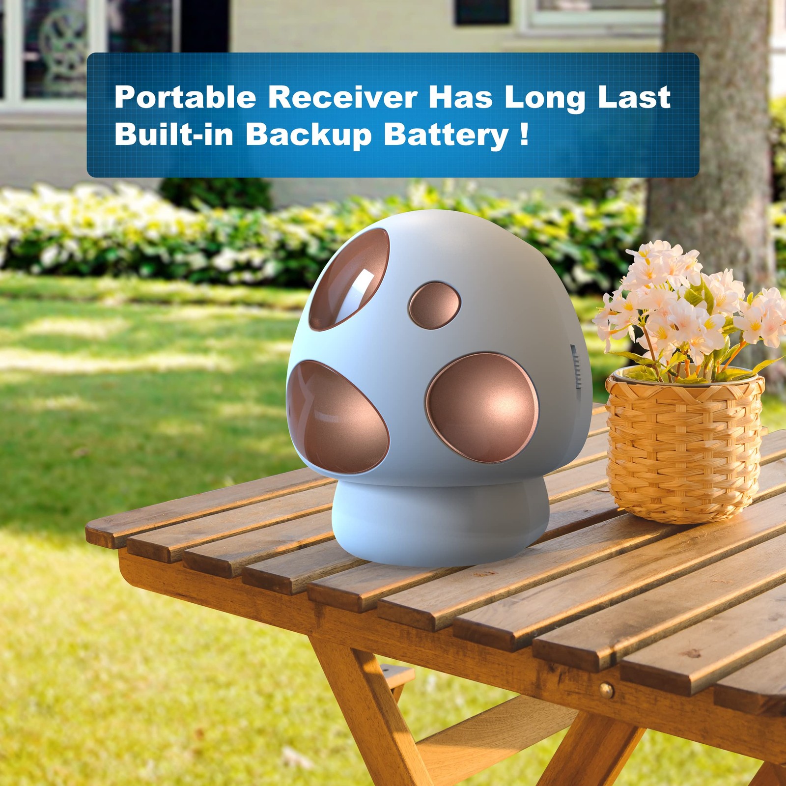 Driveway Alarm- Driveway Alarms Wireless outside Weatherproof Solar Motion Senso
