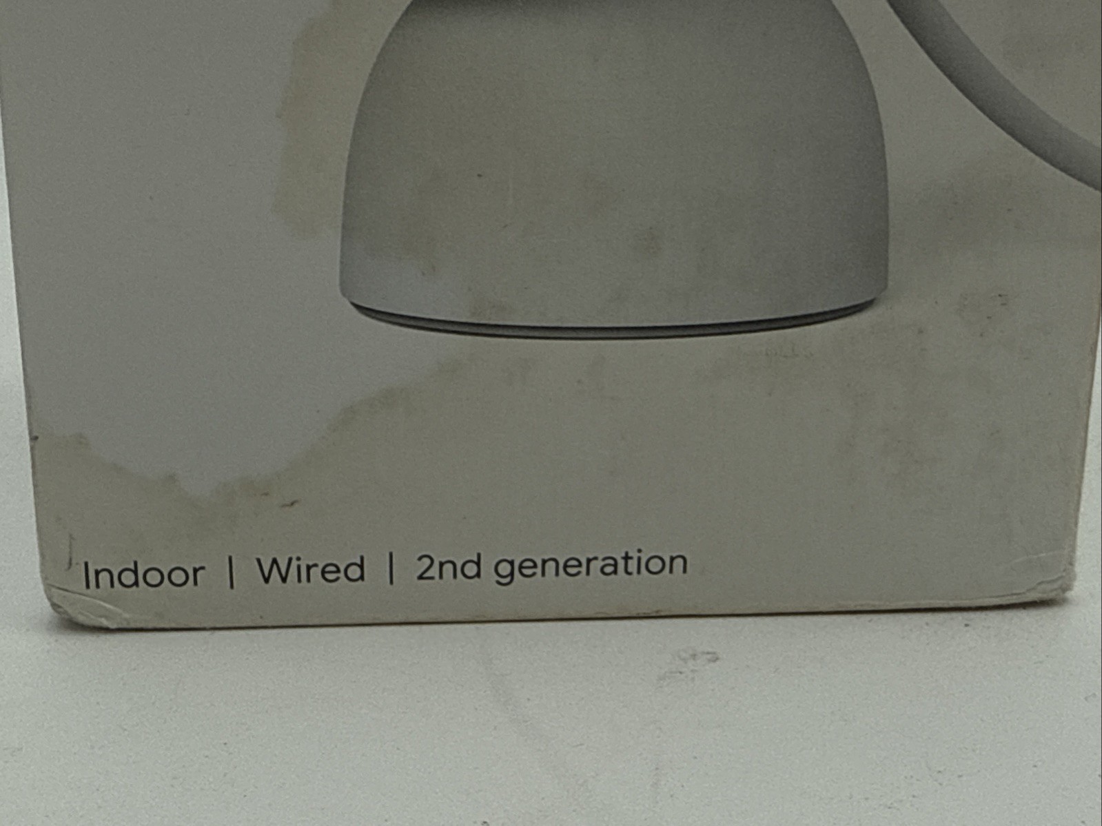 Google Nest Cam Indoor Wired Smart Home Security Camera Snow White GJQ9T