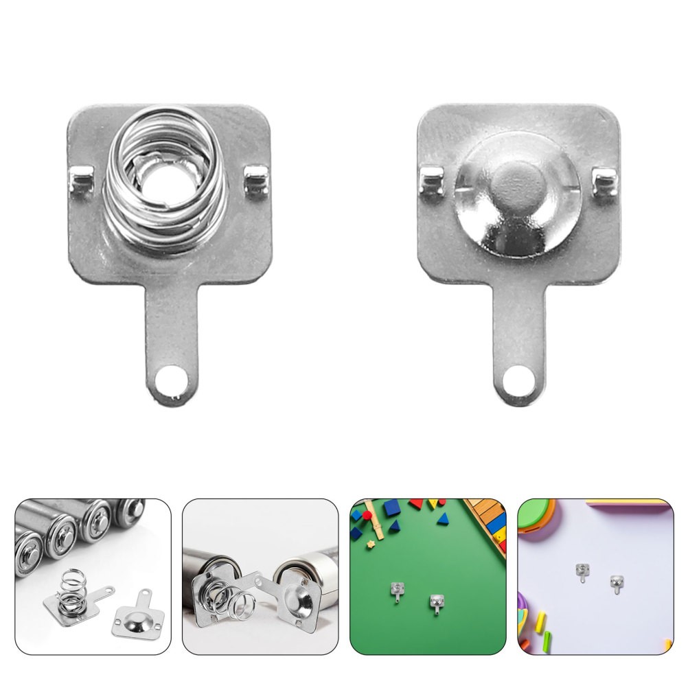 50 Sets Aaa Battery Spring Contact Plates Durable Metal for Home Remote Toys
