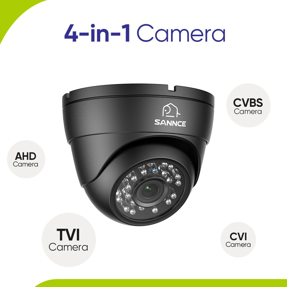 SANNCE Outdoor Dome CCTV Security Camera IR Night Vision 900TVL 3.6mm In/outdoor