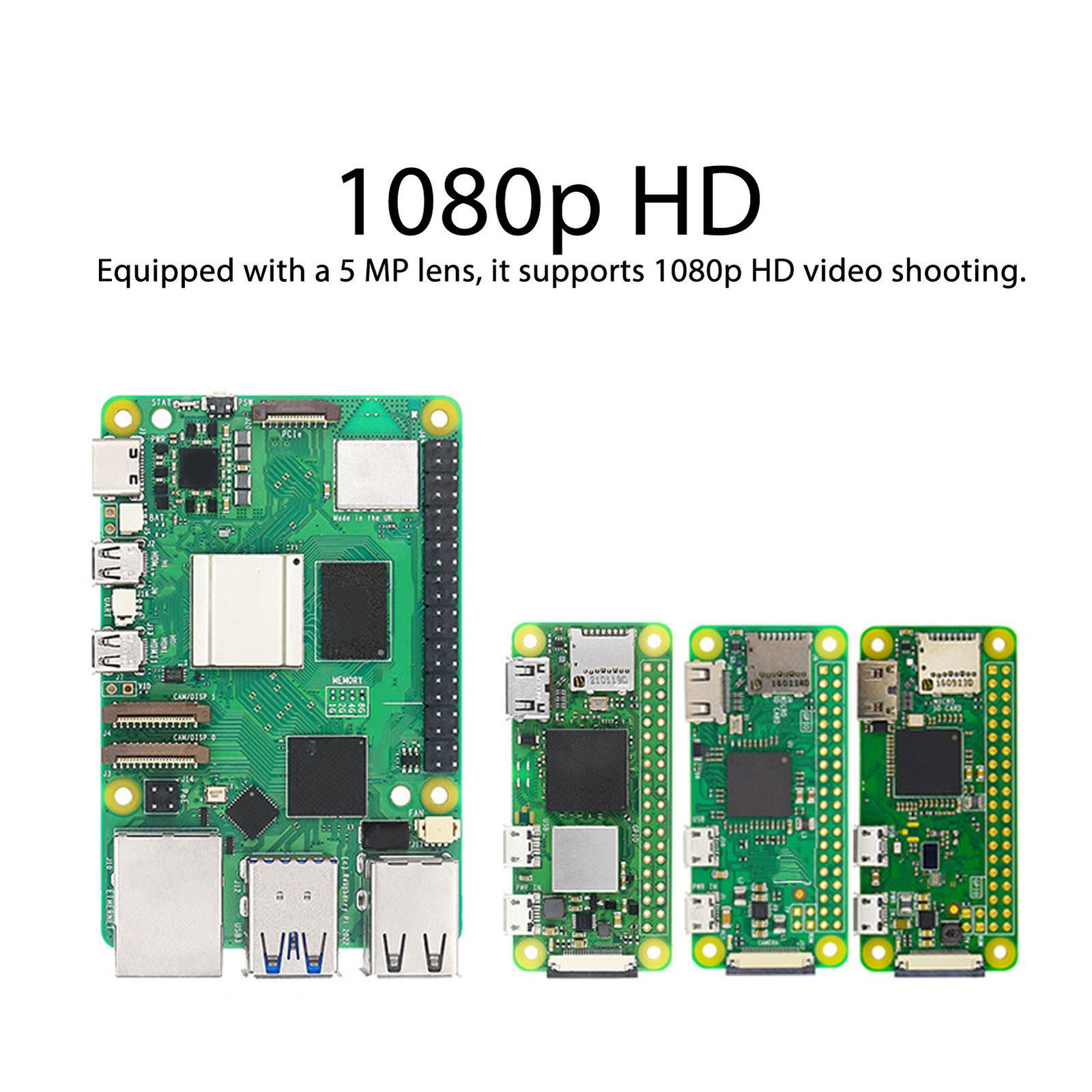 Camera Module 69.1° 3.6MM Fixed Focus 1080P CSI Port OV5647 Sensor Camera M TVHV