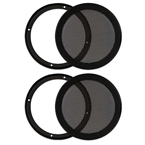 Goldwood Sound Heavy Duty Steel Mesh Snap On Grills for 6.5″ 2 Pack (SG-M6-2)