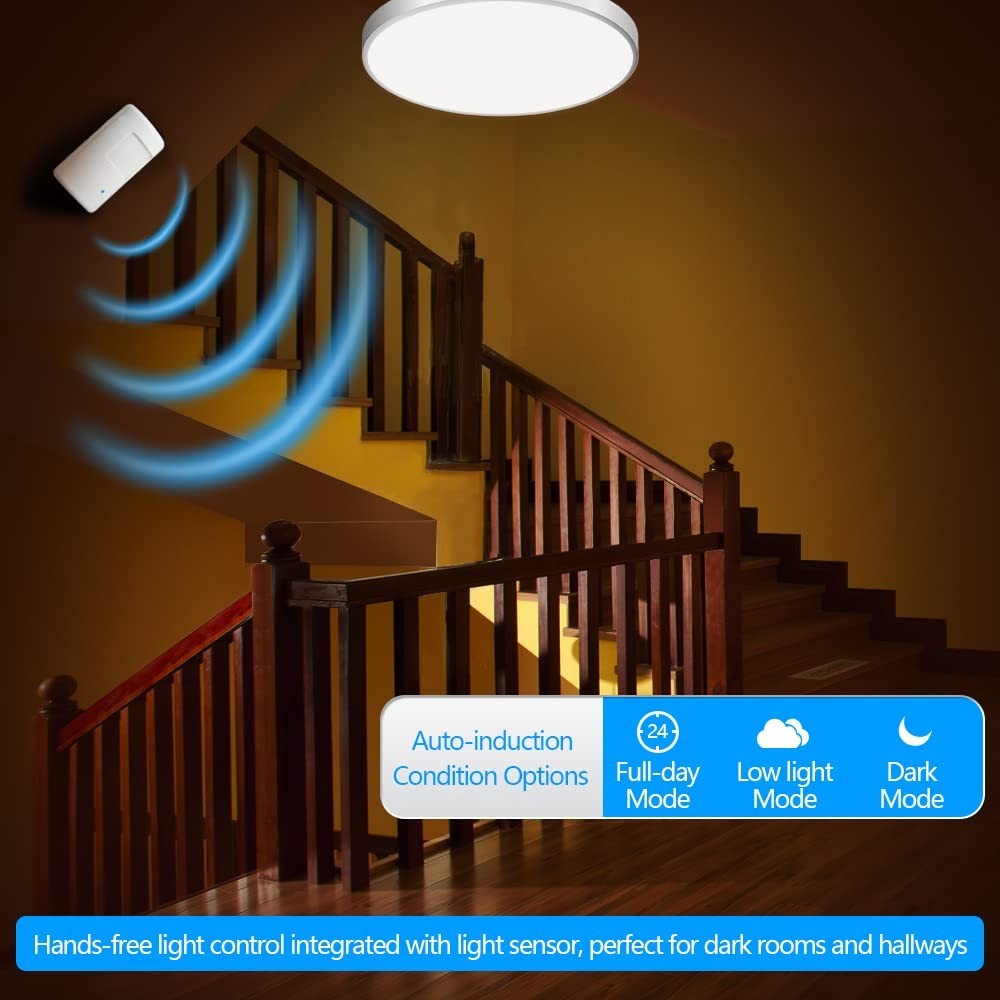 Wireless Motion Activated Light Control – Plug-in, 130 Ft Range, Adjustable Dete