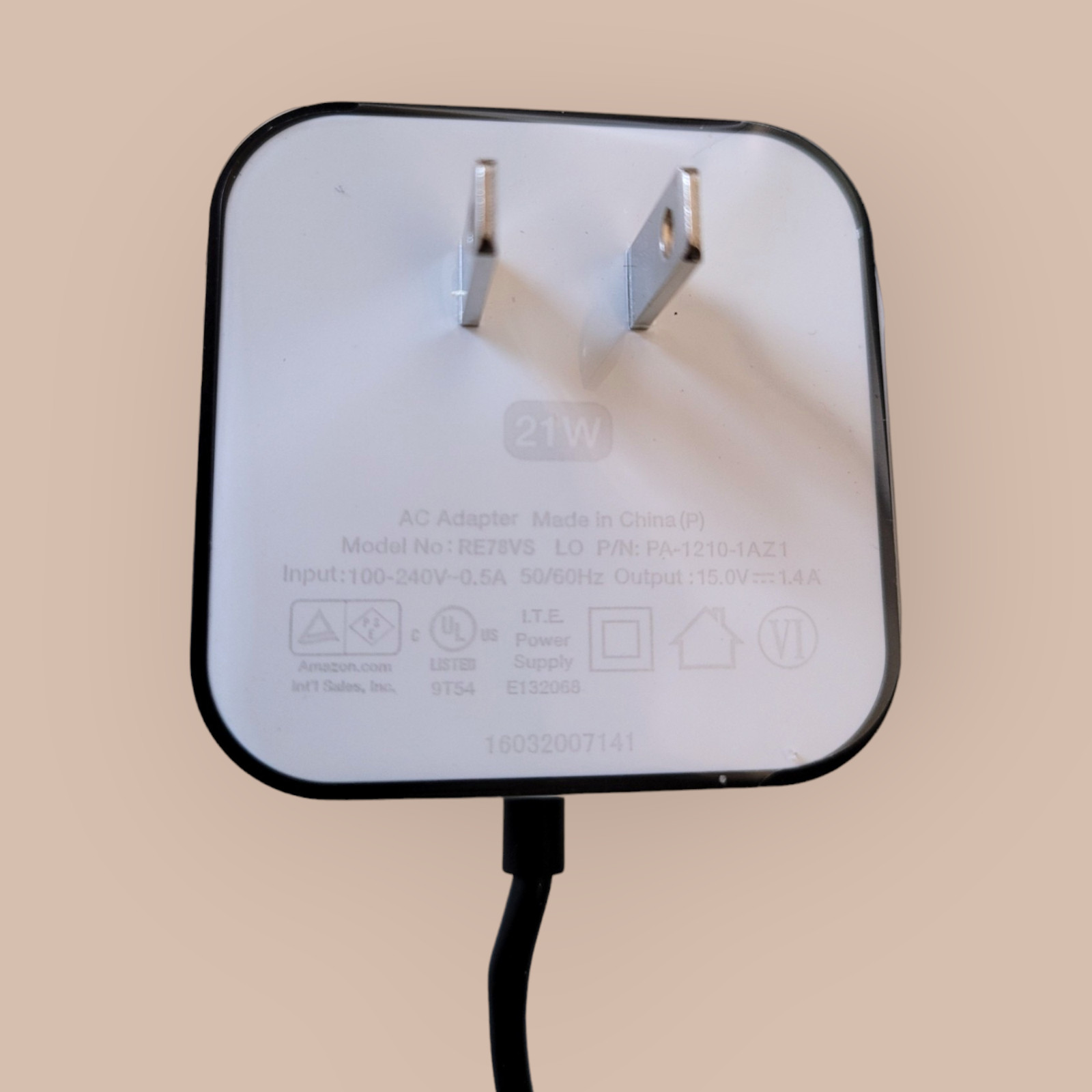 Amazon Ac Power Adapter RE78VS 15V 1.4A 21W For Amazon Echo Wireless – SEALED