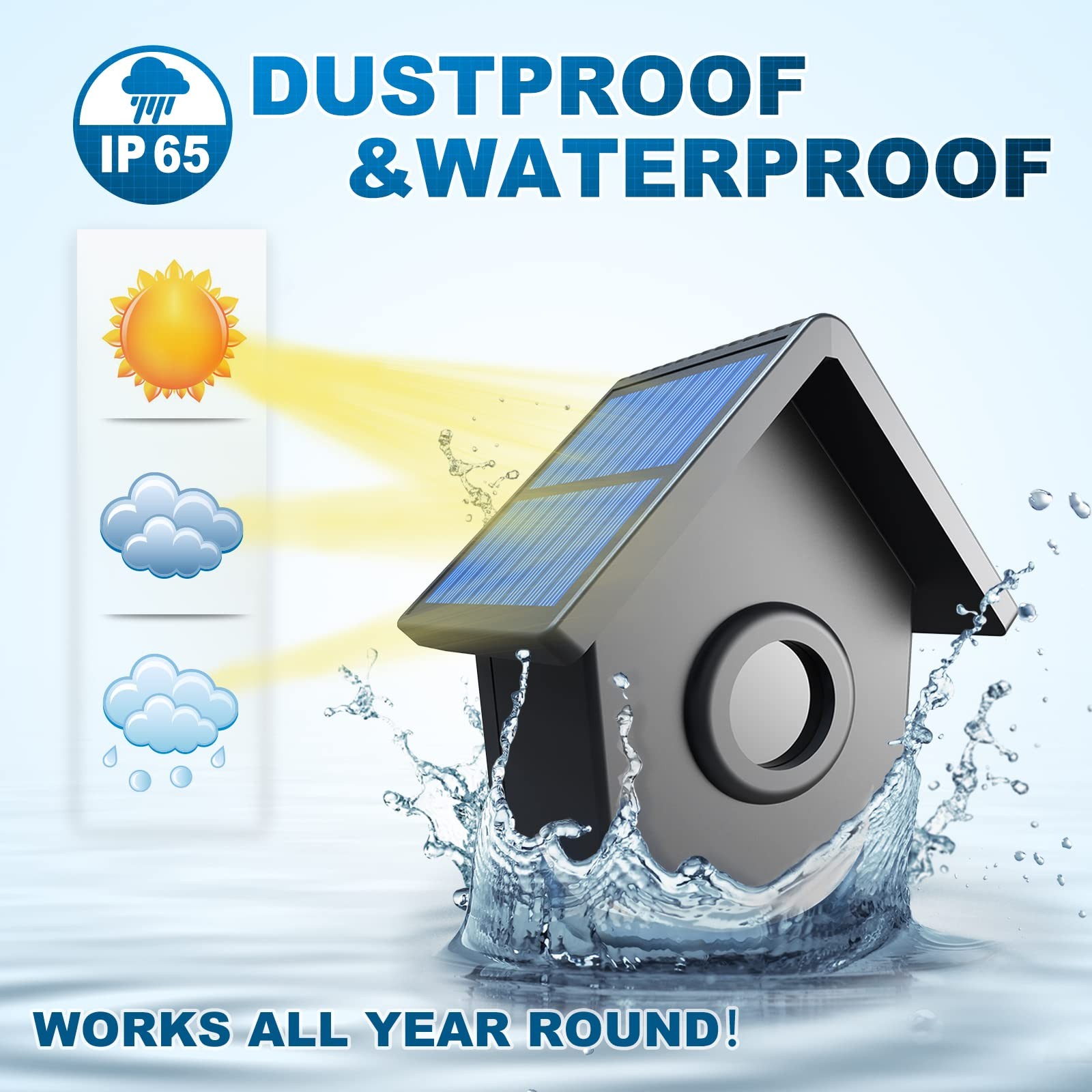 1/2 Mile Long Range Solar Driveway Alarm – Outdoor Weatherproof Wireless Moti…