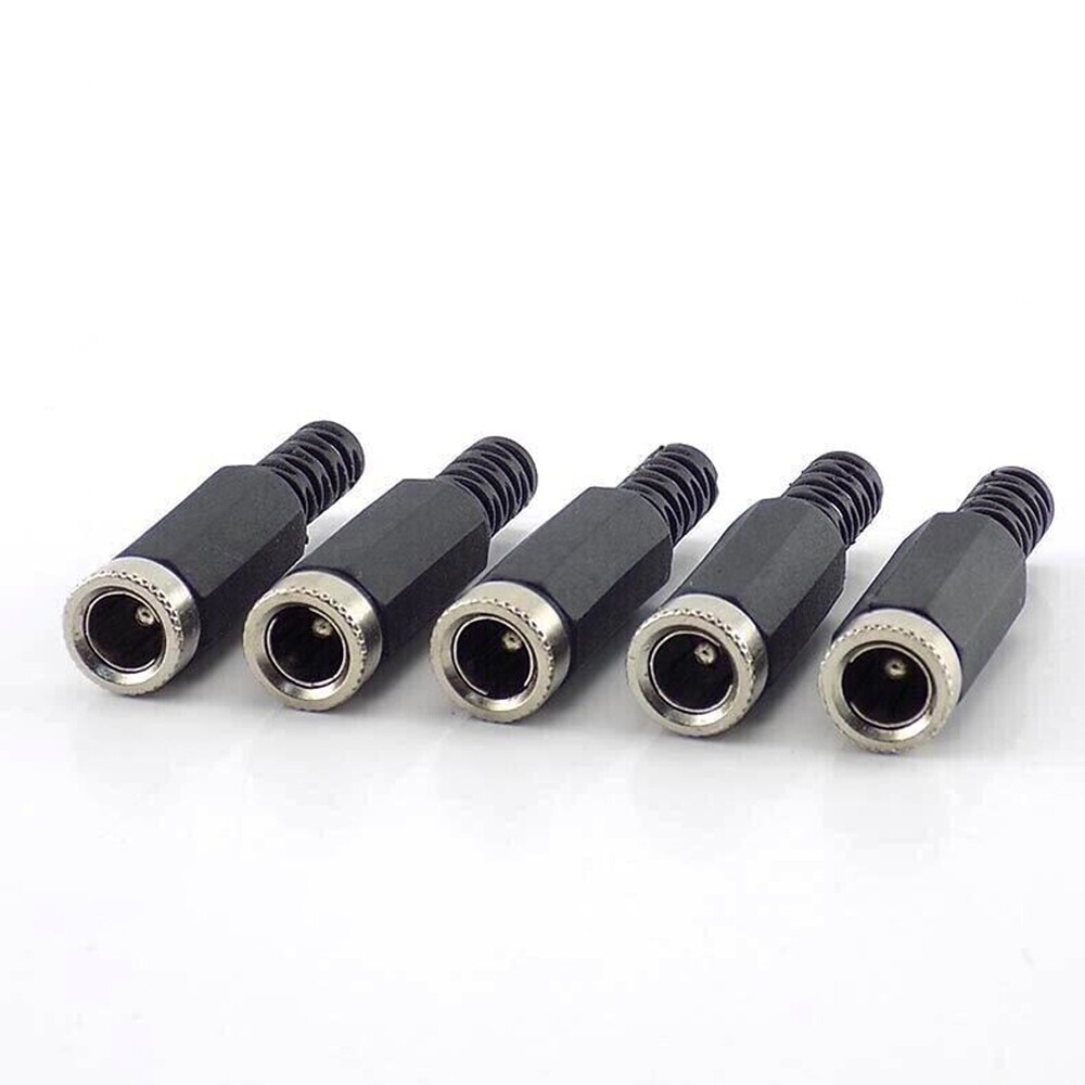 40Pcs DC Power Plug Adapter Male Female Socket Jack Cable Connector 5.5 x 2.1mm