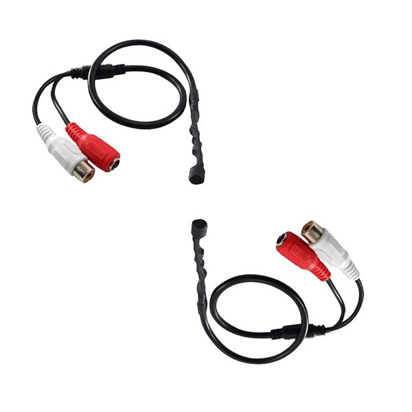 2pcs Audio Pickup Mic Micphone for CCTV Security Camera System