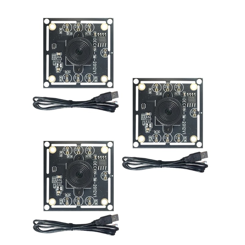 3Sets USB Camera Module 100 Degree Lens for Detailed and Photography
