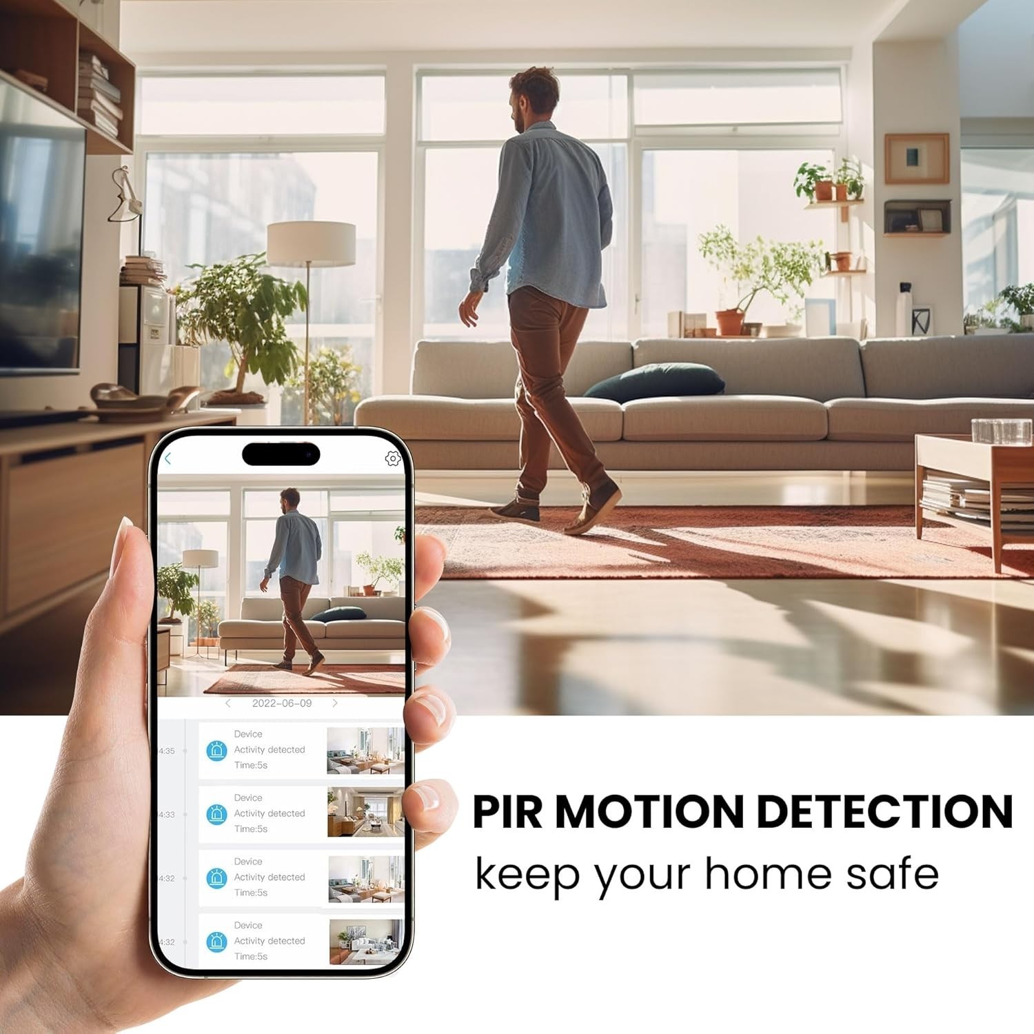 4K HD Mini Security Camera with Night Vision and Motion Detection Features