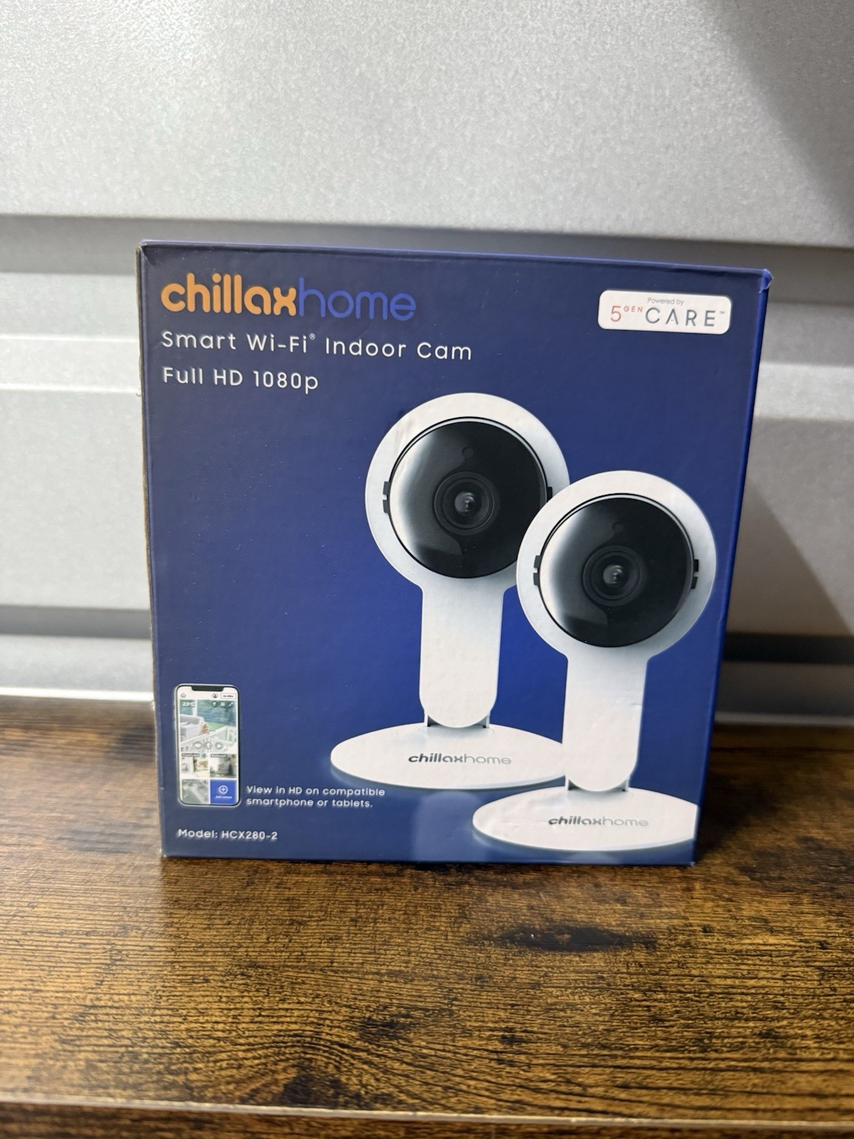 ChillaxHome Smart WiFi Indoor Security Cameras 2-Pack Full HD 1080p HCX280-2