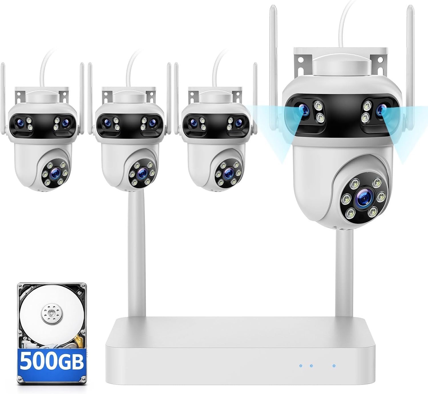 10CH WiFi Security Camera System Wireless Outdoor Home CCTV Surveillance NVR Set