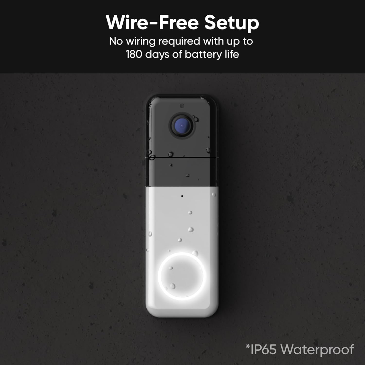 Wyze Wireless Video Doorbell Pro (Chime Included) with Easy-To-Use Design, 1440