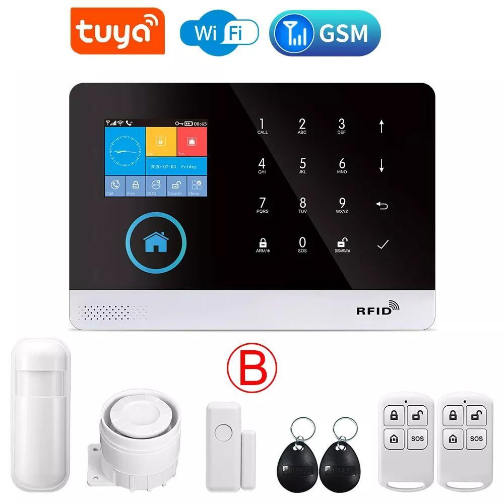 Hot Tuya Alarm System Wifi/2.4 GSM/4G Motion Sensor Smart Home Wireless Security
