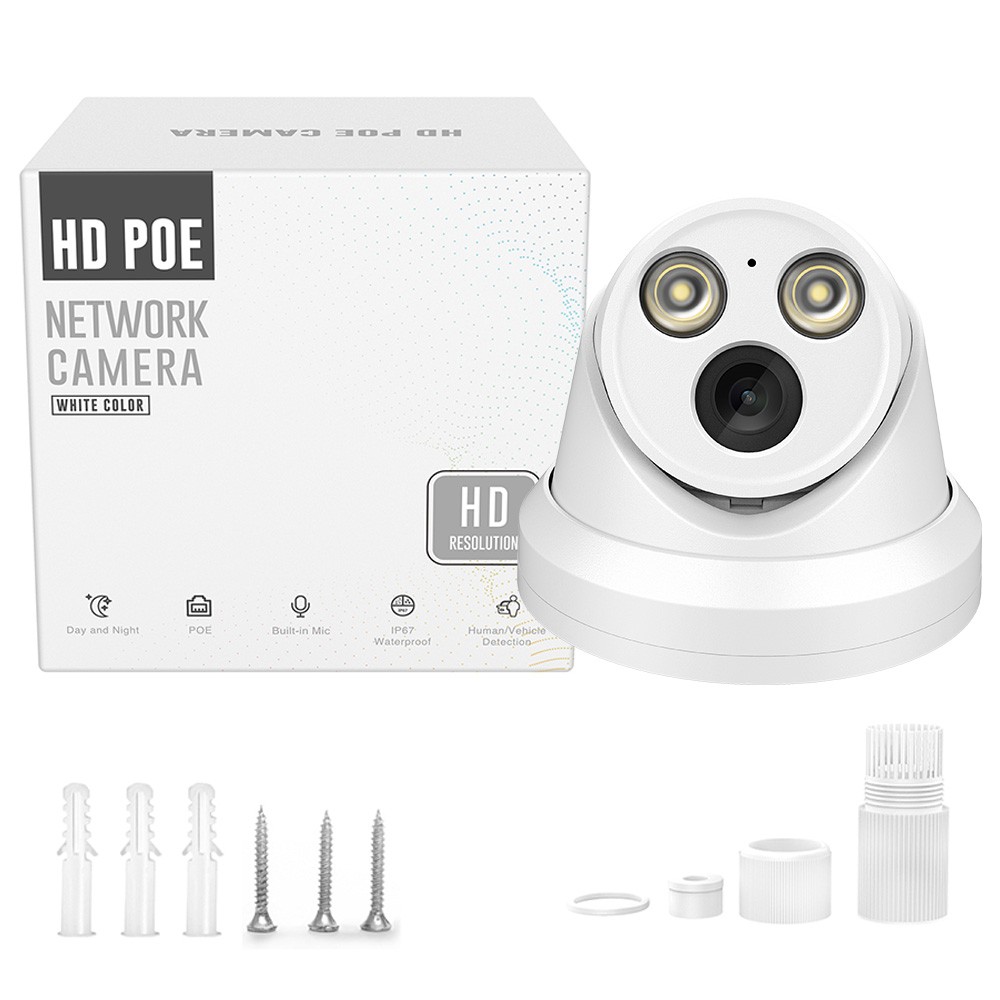 Vikylin 8CH 8POE NVR 5MP Color MIC Security IP Camera Surveillance System Lot