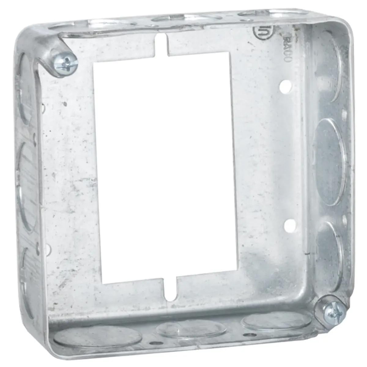 RACO 187 Drawn 1-1/2-Inch Deep 4-Inch Square Electrical Box 4 in., Gray