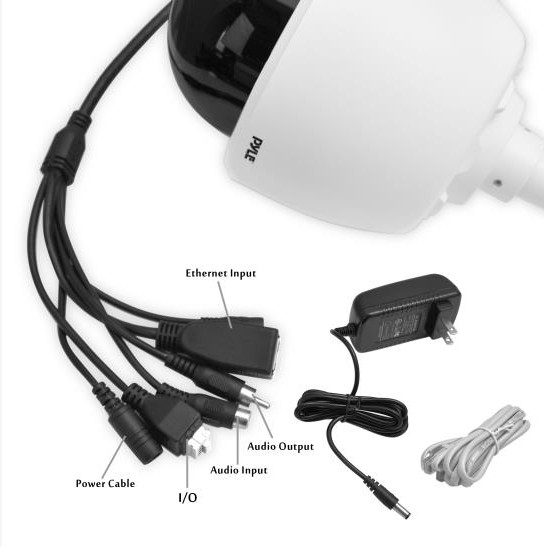 New Open-Box Pyle PIPCAMHD45 960p HD Outdoor WiFi IP Security Camera PTZ 4x Zoom