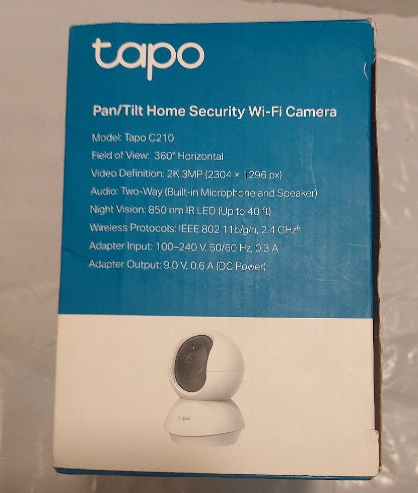 TP-Link Tapo C210 2K Pan Tilt Home Security WiFi Camera Smart Baby Monitor 3MP