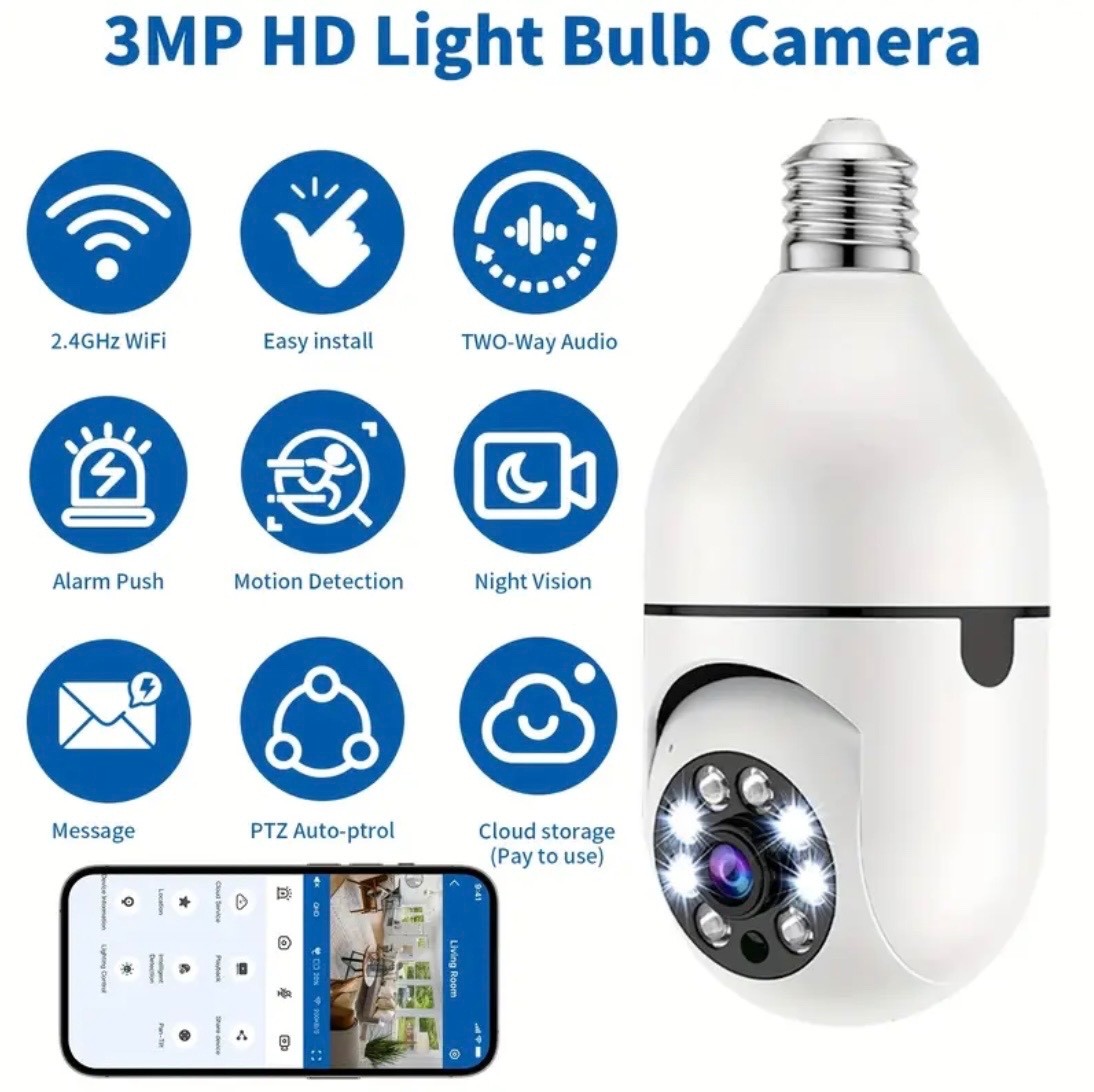 2- 3MP Huntvision AI Intelligent Wifi Cameras W/Instant Alert, Real Time Monitor