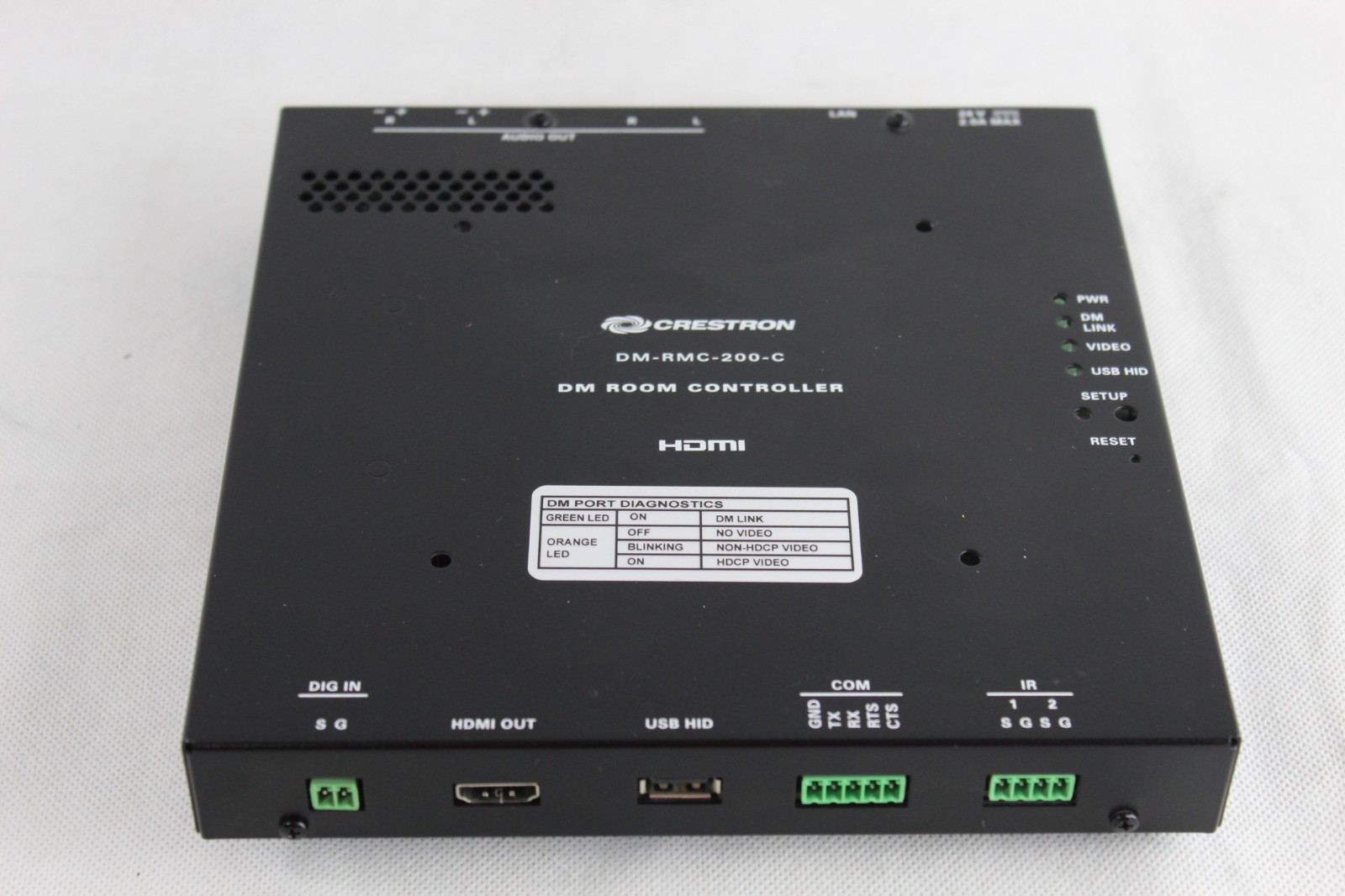 Crestron DM-RMC-200-C DigitalMedia 8G+ Receiver & DM Room Controller 200 – Used.