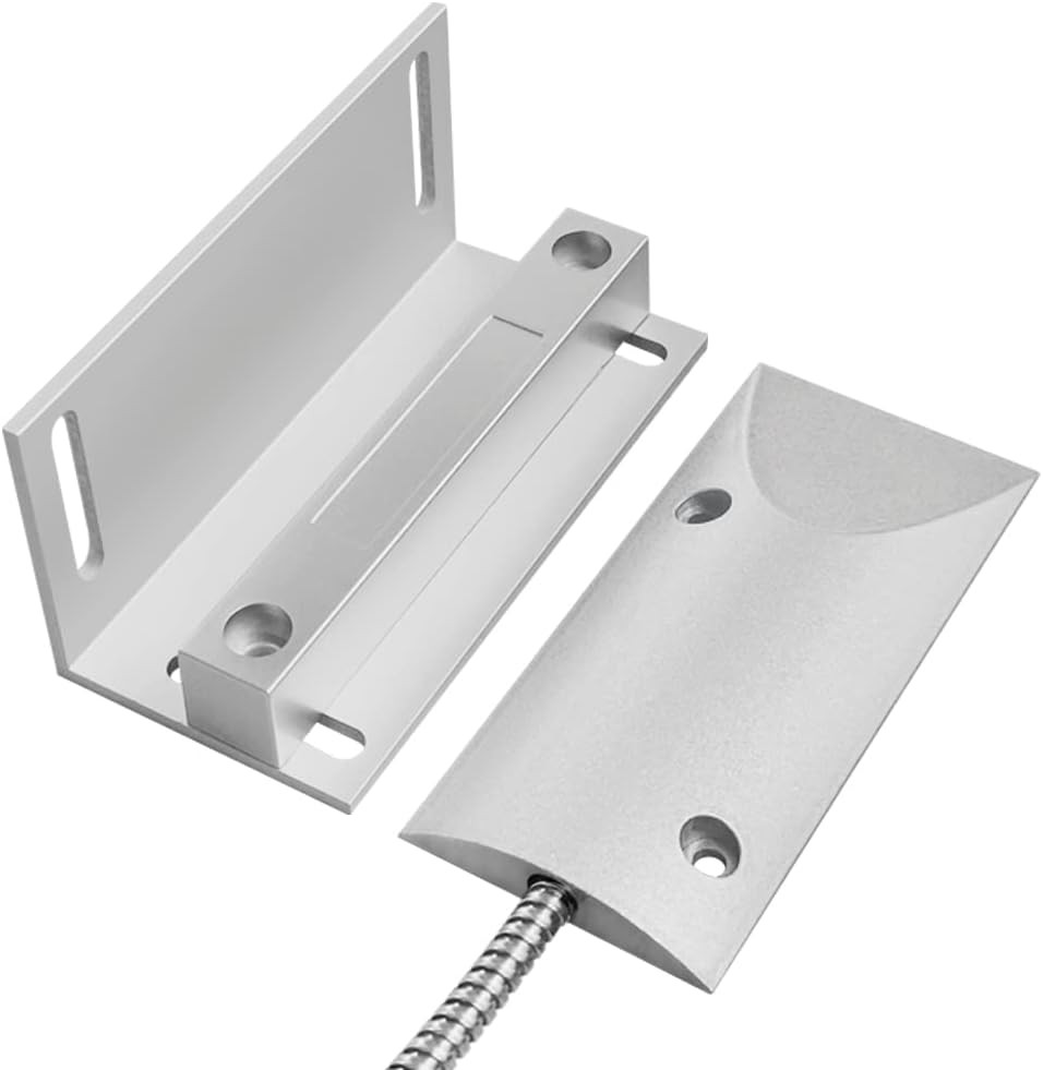 Magnetic Switch Alarm Sensor Overhead Garage Door Contacts With L Bracket