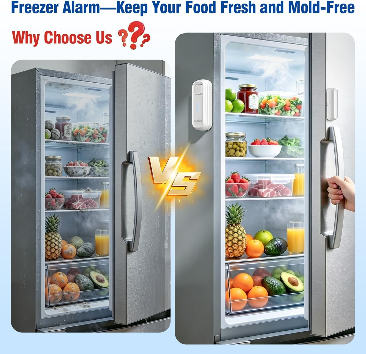 Fridge Door Alarm Adjustable Timer Alert