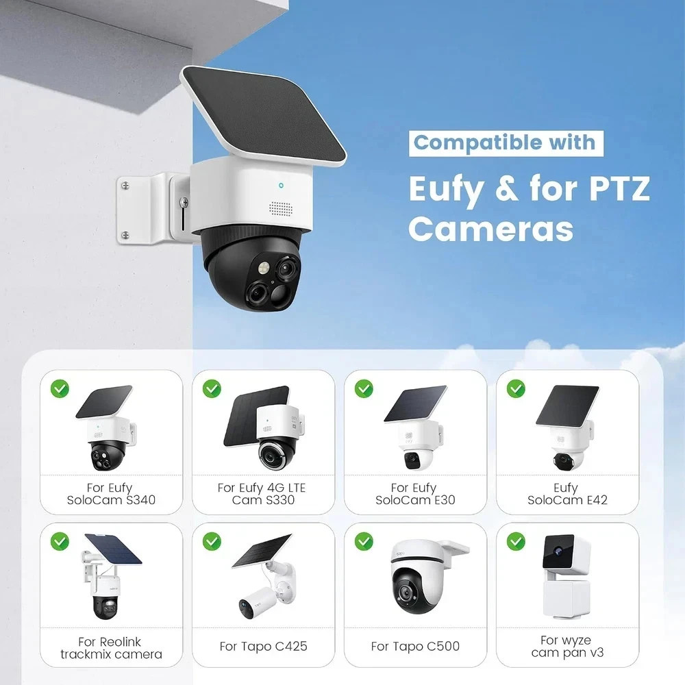 1 Pack Metal Mounting Corner Bracket for Security Camera, Wall Corner Mount