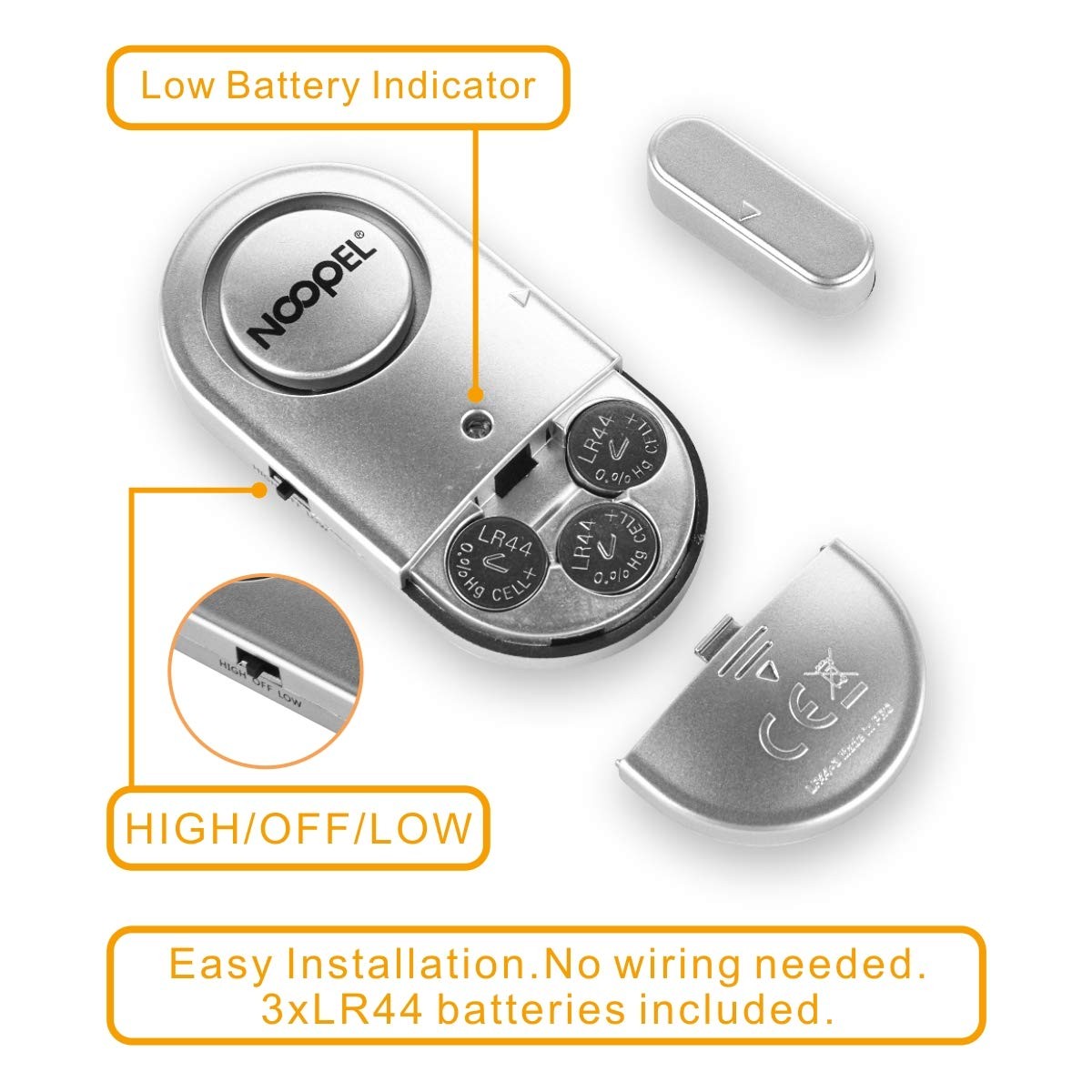 Door Alarms When Opened 4 Pack, New Version with Volume Levels, Window Alarm …