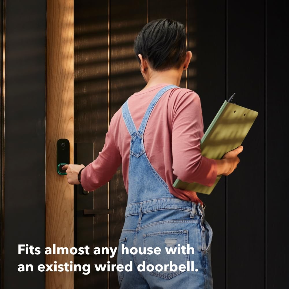 ecobee Smart Video Doorbell Camera (Wired) – with Industry Leading HD Black