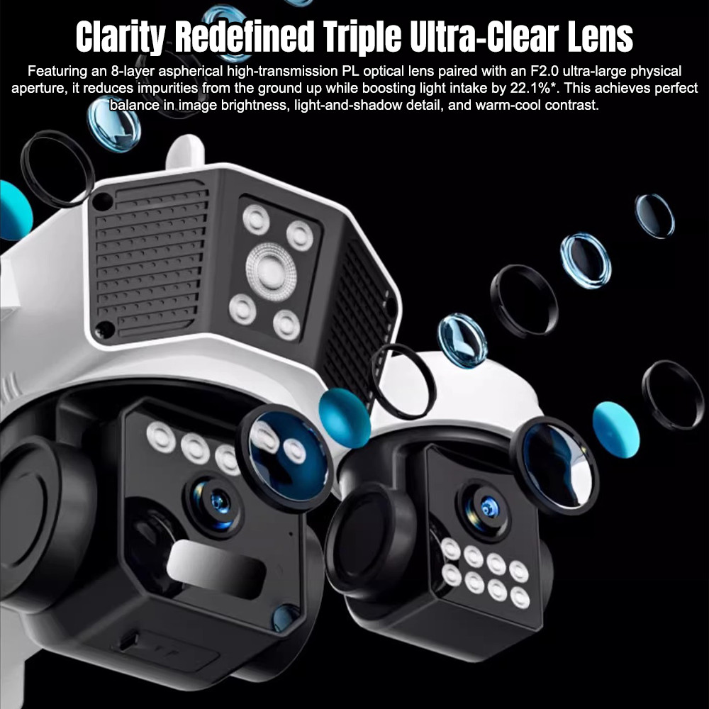 Solar Battery Powered WiFi Outdoor Security Camera Wireless Pan Tilt Home NEW