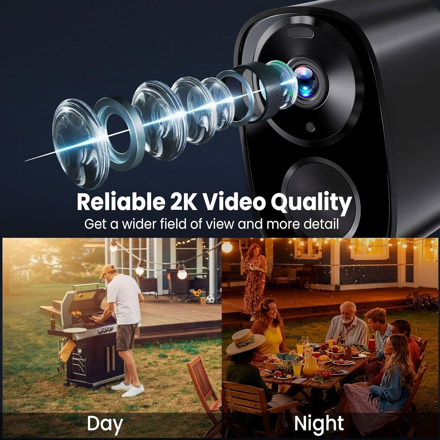 2026 Enhanced 2K UHD Security Cameras Wireless Outdoor – Free Cloud & SD Stor…