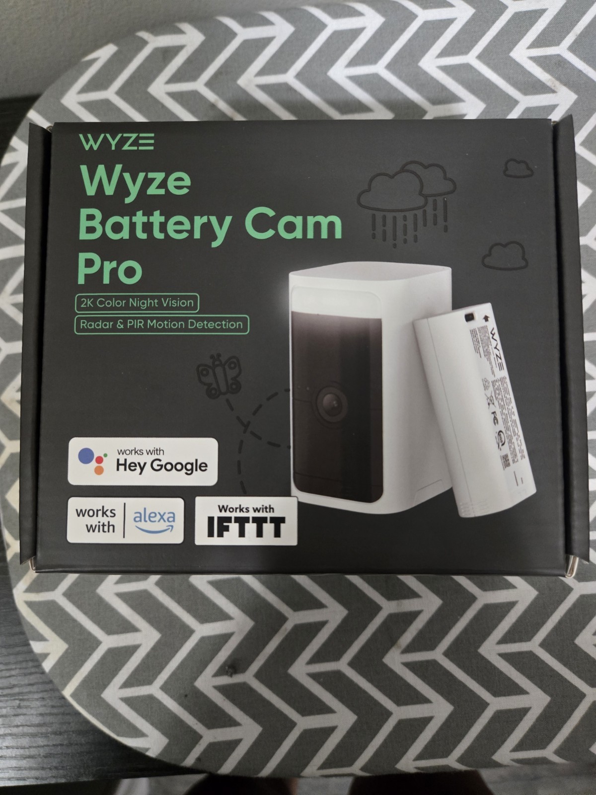 NEW Wyze WYZECOP Battery Cam Pro Security Camera – White