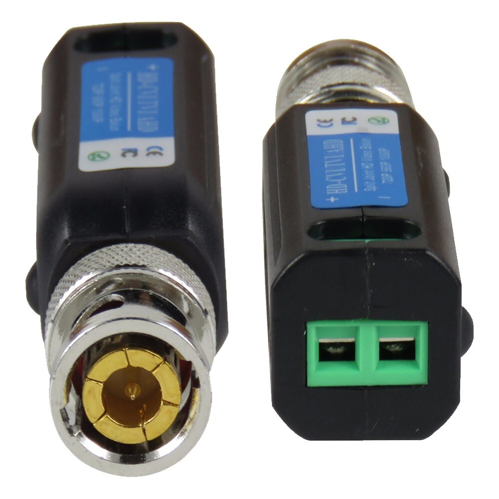 4 Pcs HD 1CH Passive Video Balun Compatible W/ All HD-CVI TVI AHD SCT-218B