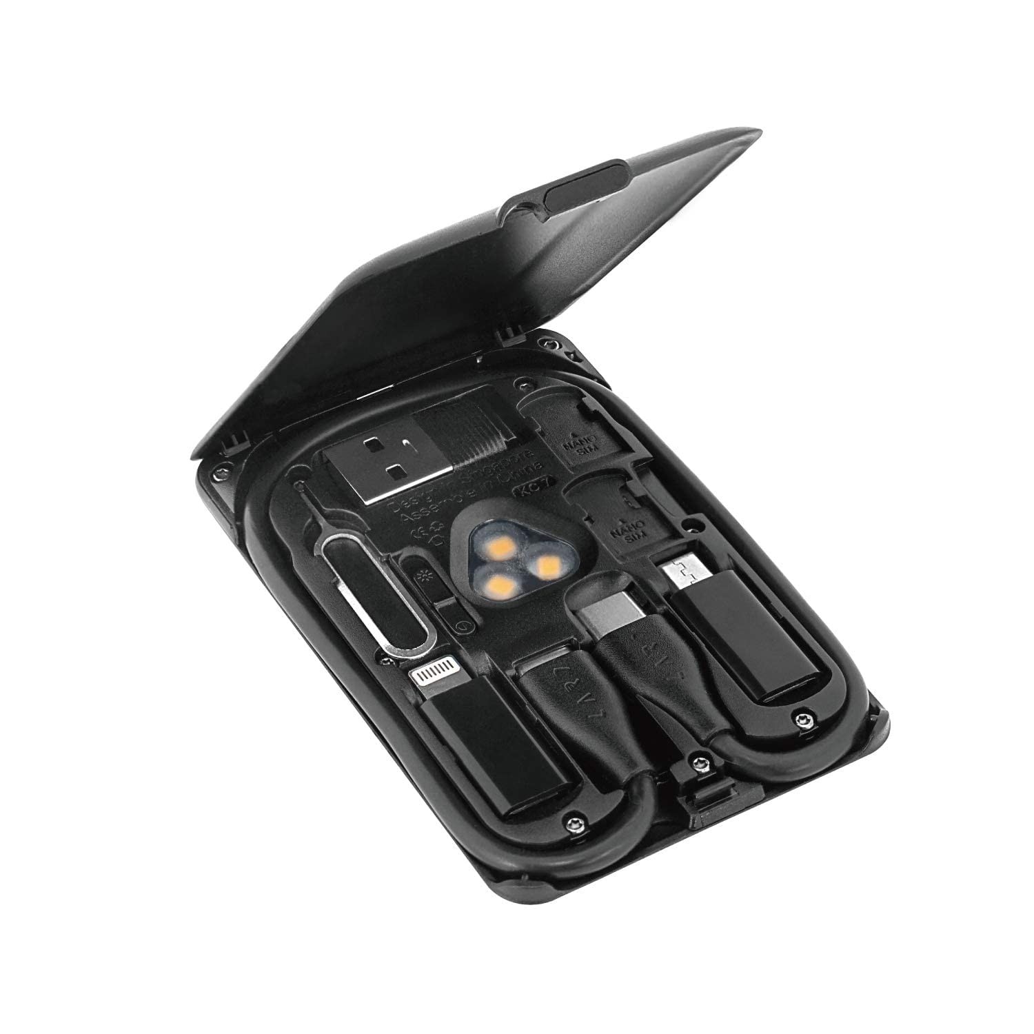 Kable MultiFunctional Cable Black TypeC/TypeA/Micro Memory Reader SIM